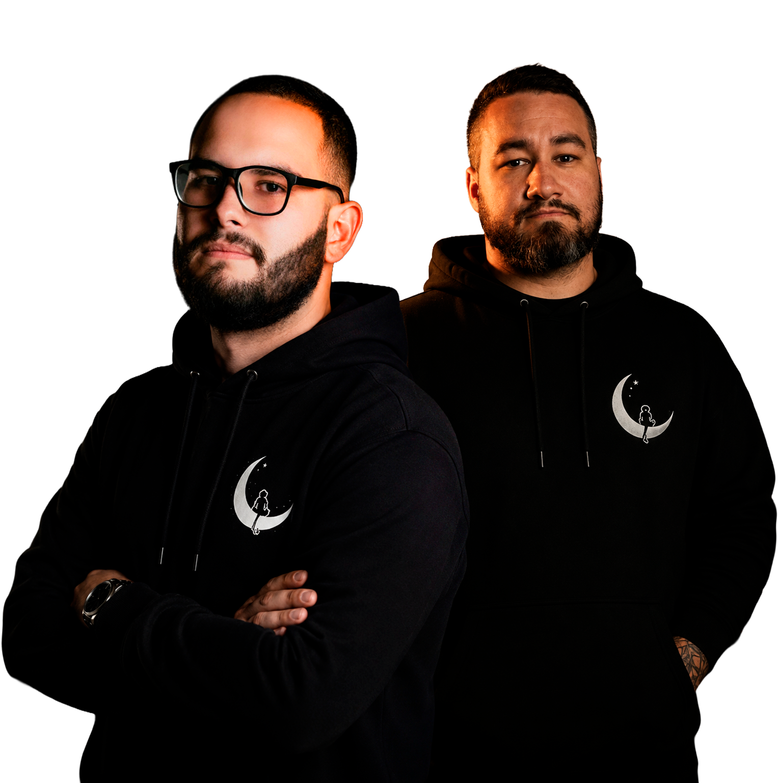 Renan Diniz e Matheus Jansen, fundadores da Moonk Audiovisual